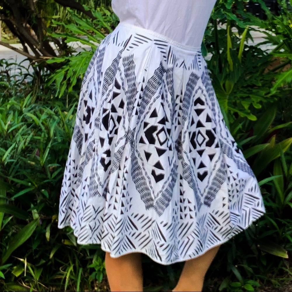 Worthington size 12 circle skirt with tribal print